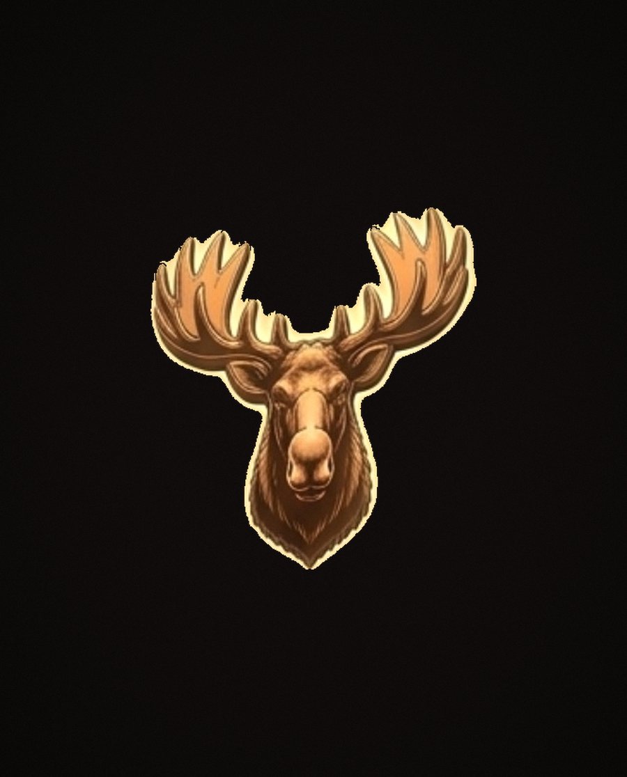 The Moose's NYC Pizza moose-head mark